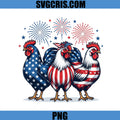 USA Rooster Farm Design PNG, Fourth Of July Chicken PNG