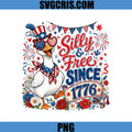 Silly And Free Since 1776 PNG, Patriotic Goose America PNG