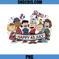 Happy 4th Of July Friends PNG, Snoopy 4th Of July PNG