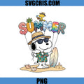 Summer Snoopy Beach Vacation Design PNG, Cute Summer Dog PNG