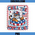 Chill The Fourth Out Tiger PNG, Tiger July Fourth Party PNG
