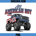 All American Boy USA PNG, Patriotic Monster Truck USA PNG