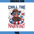 Chill The Fourth Out USA PNG, Freddy Summer Patriotic PNG