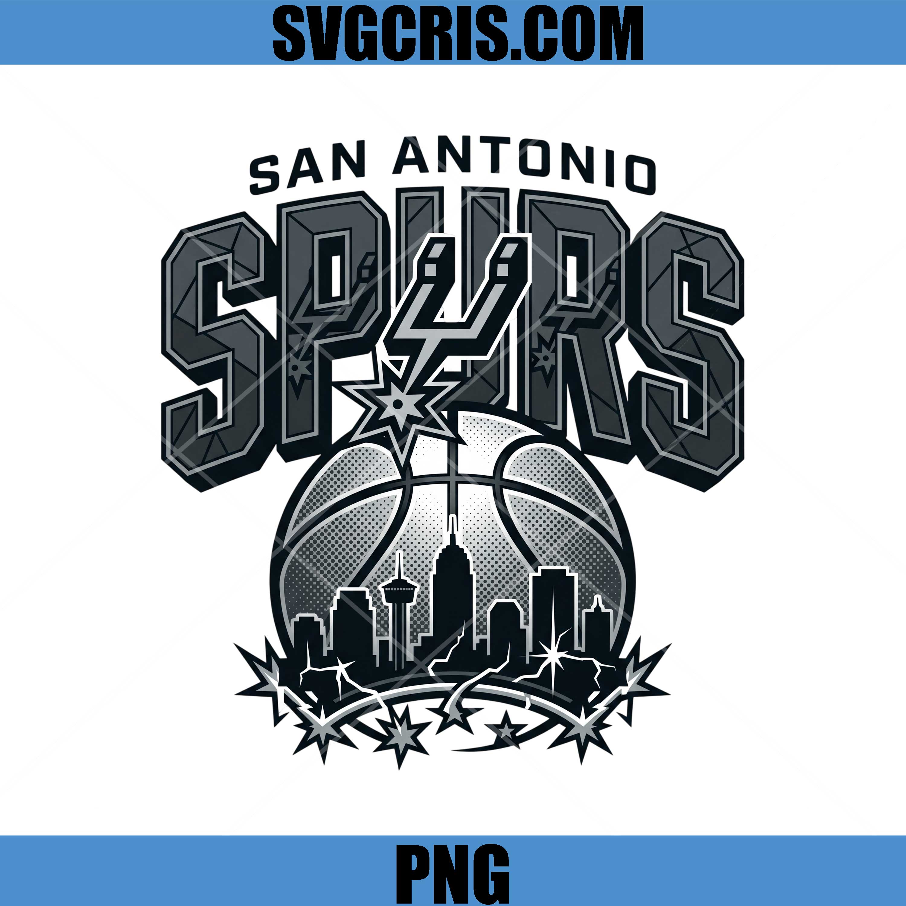San Antonio Spurs Logo PNG, Go Spurs Go Logo