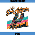 San Antonio Spurs City Logo PNG, Retro Basketball Design PNG