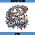 Go Spurs Go Bunny Mascot PNG, San Antonio Basketball Art PNG