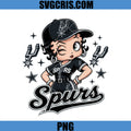 Betty Boop Style Spurs Character PNG, Cute Sports Girl Art PNG