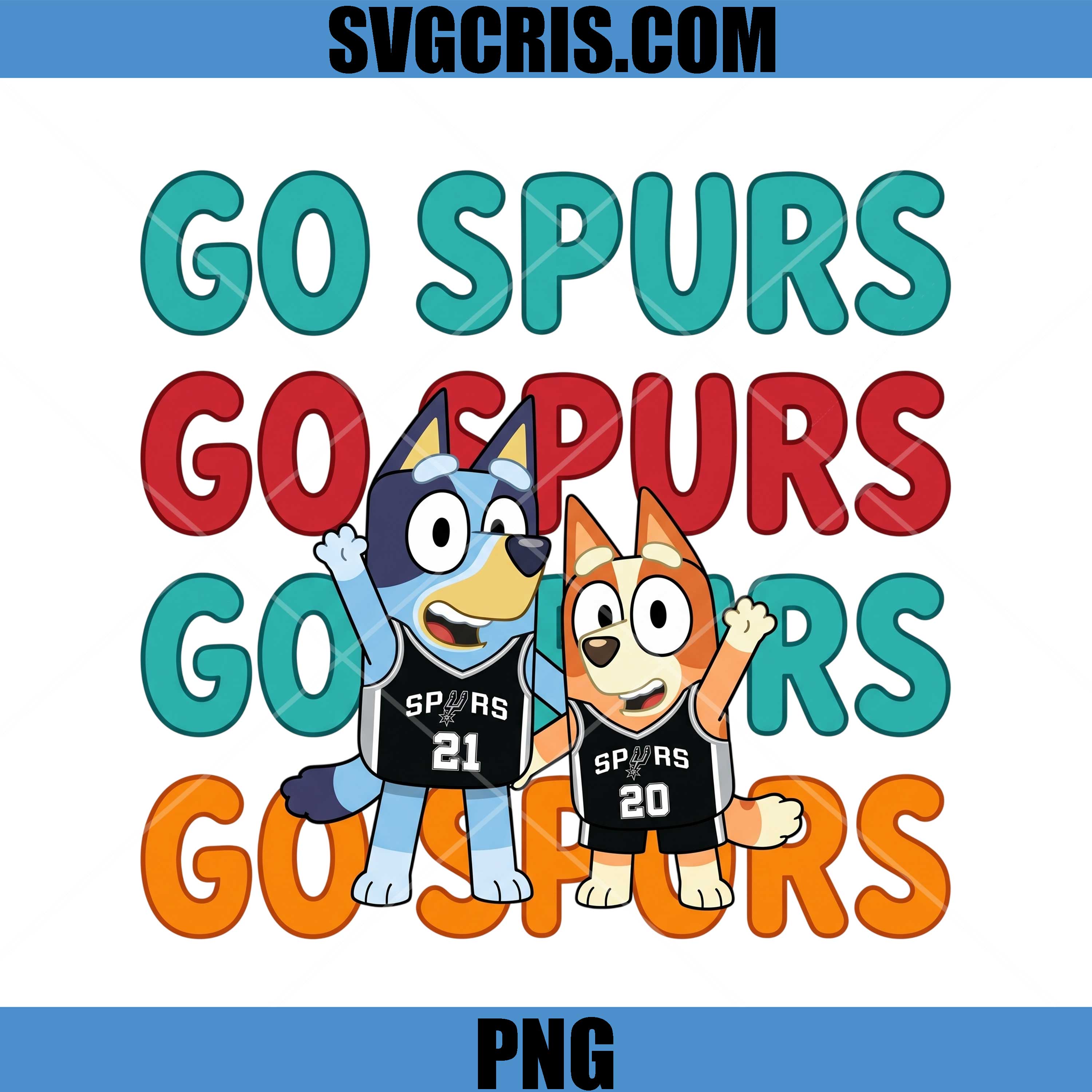 Bluey Spurs Basketball PNG, Cute Cartoon Sports PNG