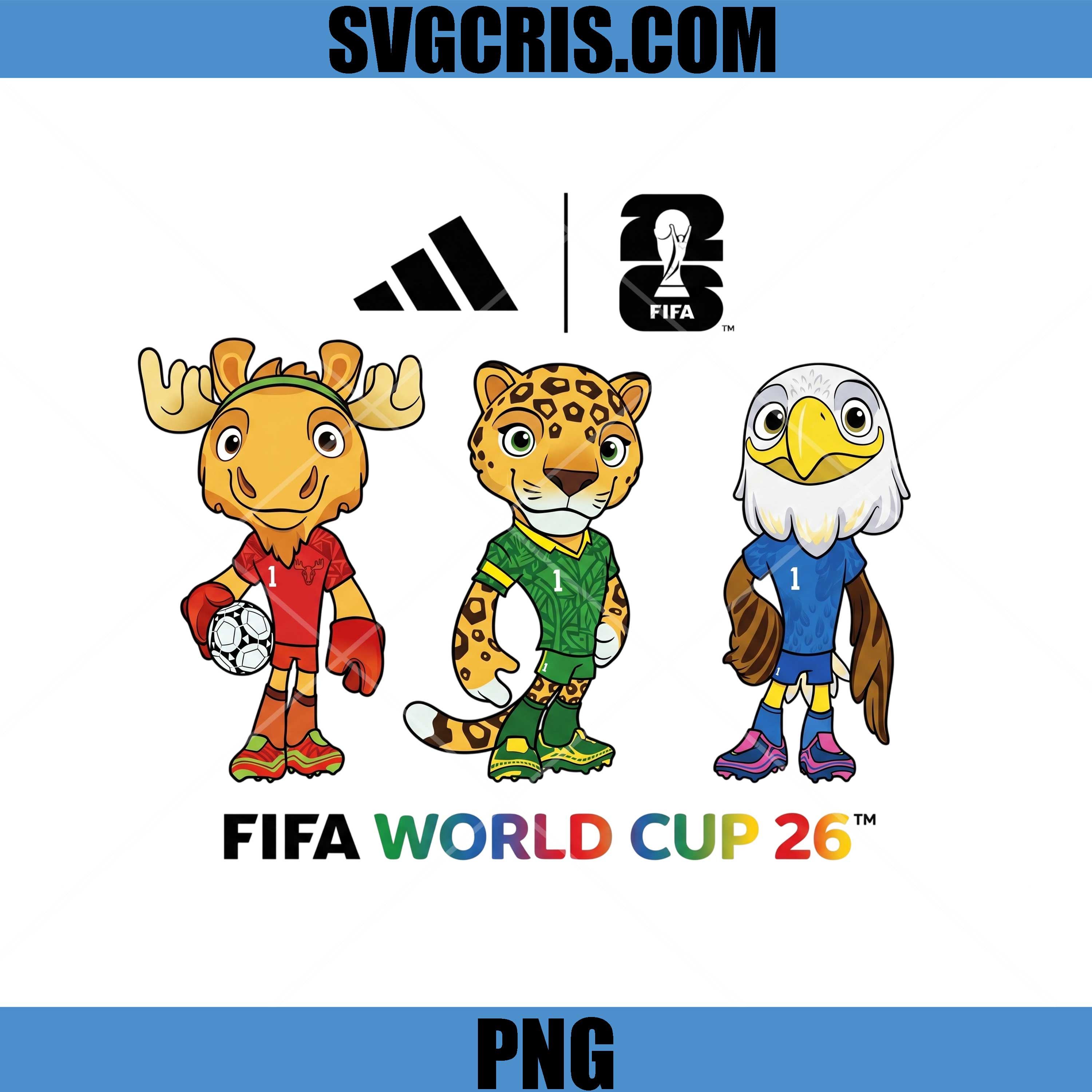 FIFA World Cup 2026 PNG, Soccer Mascot Collection PNG