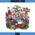 She’s From Texas Cowboy PNG, Big Red Cowboy Boots Texas PNG