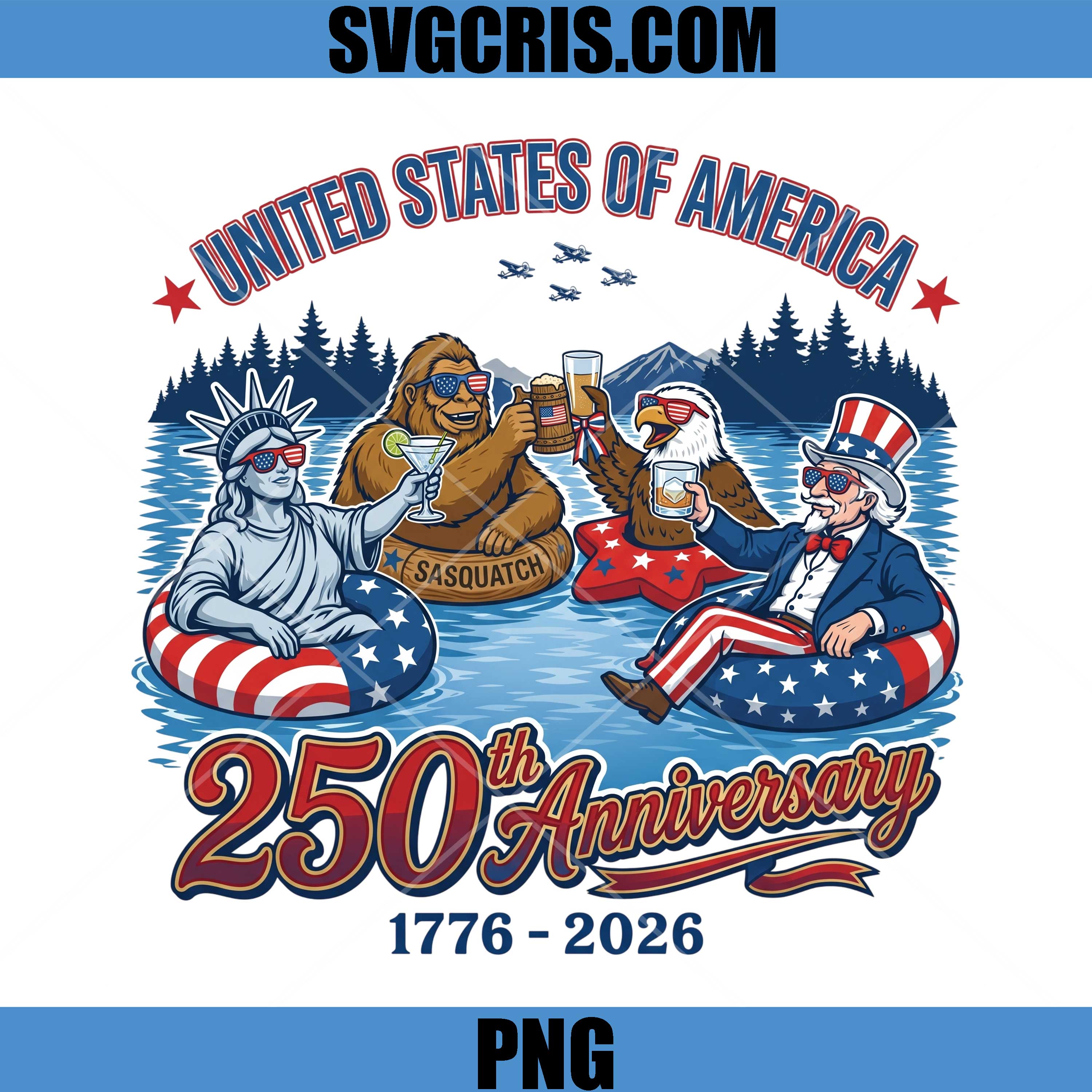 Party Like It’s 1776 Retro PNG, Patriotic USA Celebration PNG