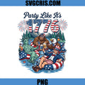 Party Like It’s 1776 PNG, Patriotic USA Celebration PNG