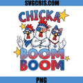 Chicken Boom Boom Patriotic Rooster USA PNG, Fourth Of July PNG