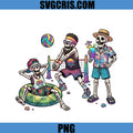 Skeleton Volleyball Beach Club PNG, Tropical Summer Vacation PNG