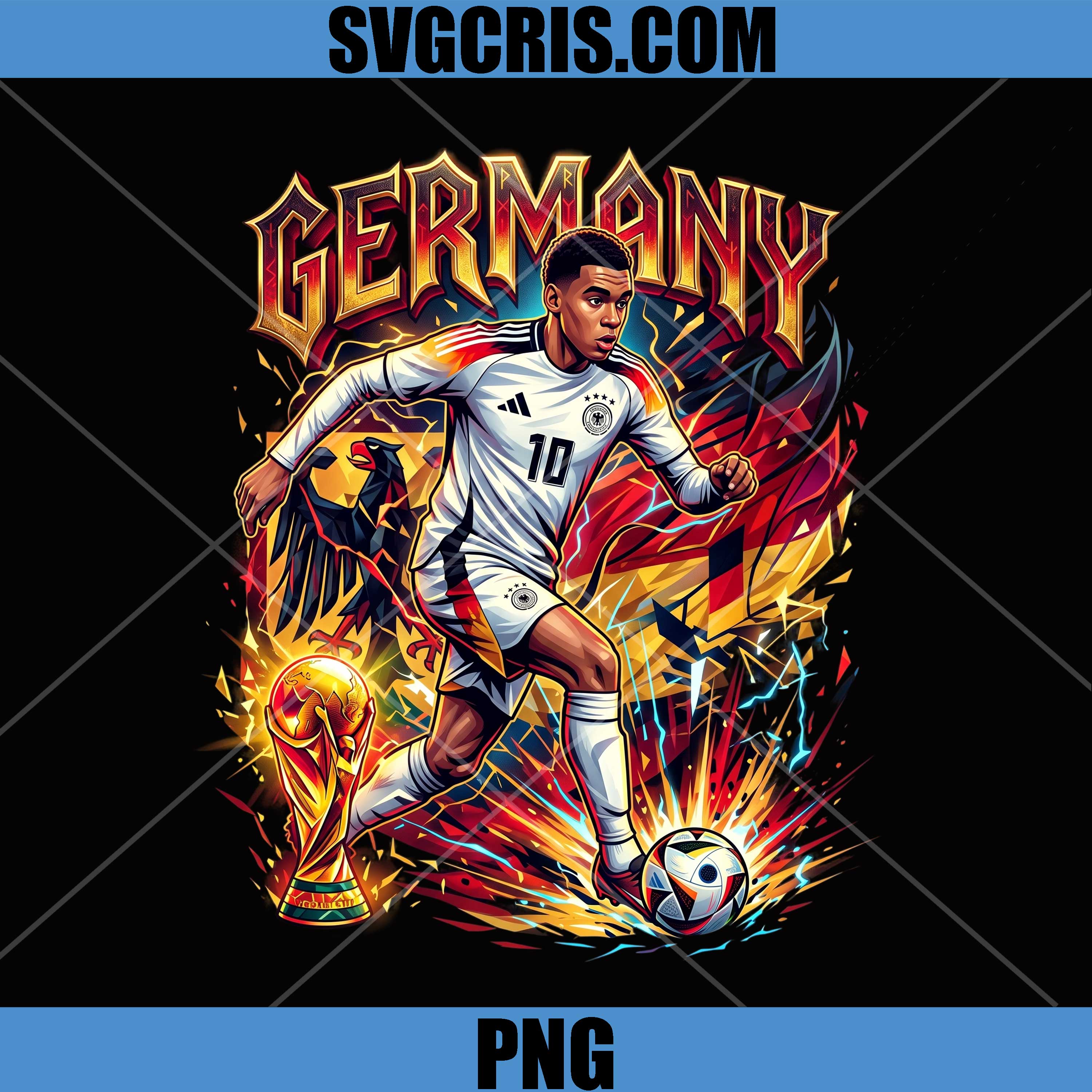 Germany World Cup Spirit PNG, Germany Football Fan Art PNG