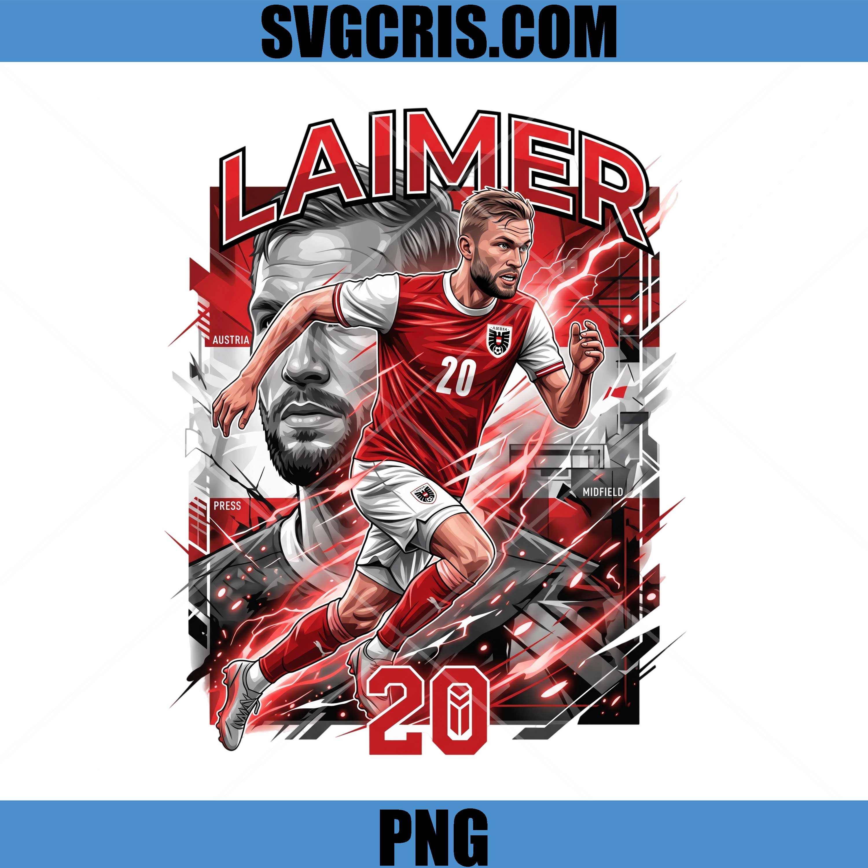 Laimer Austria Football WC PNG, Laimer Soccer Player Design PNG