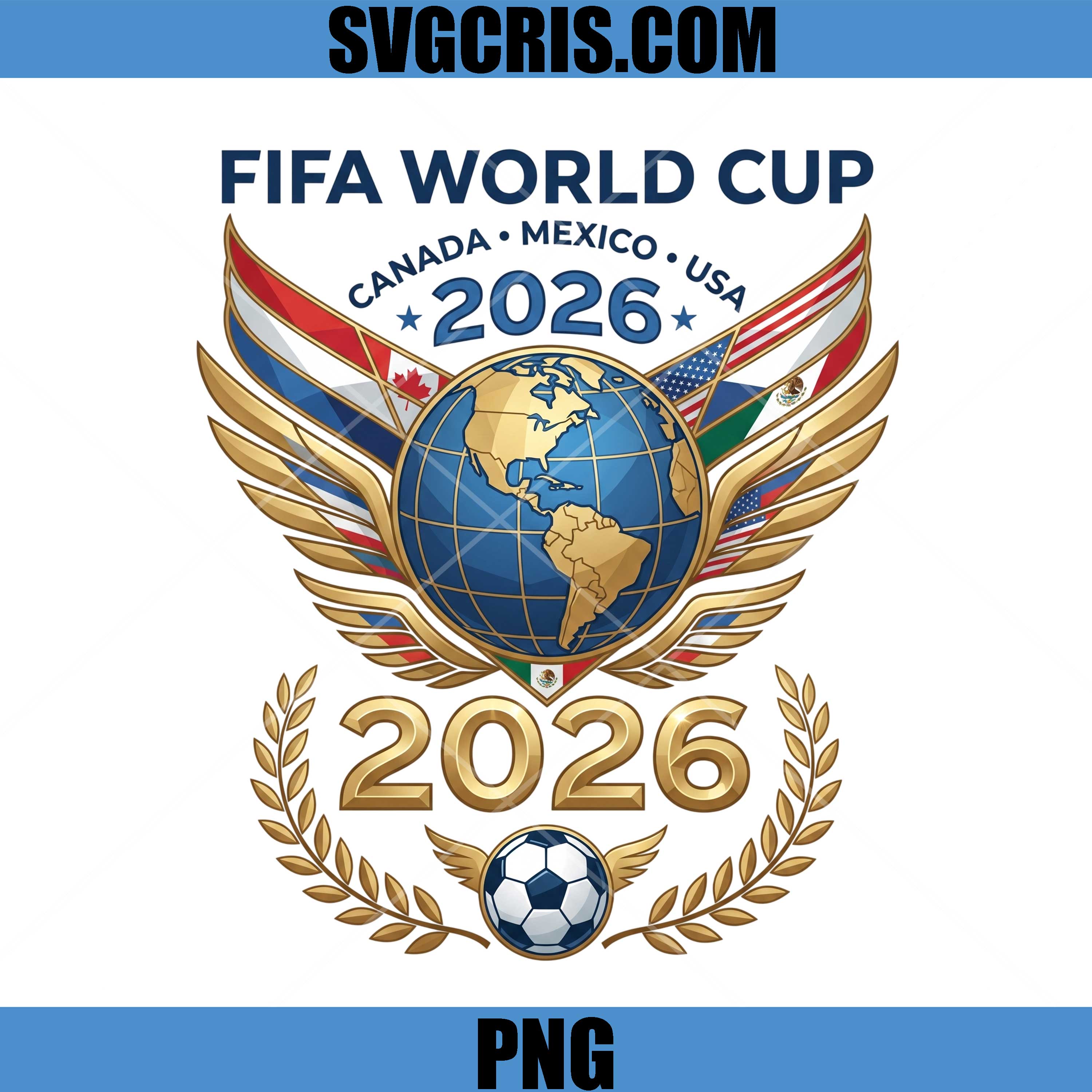 FIFA World Cup 2026 PNG, Canada Mexico USA Soccer PNG
