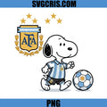 Snoopy Argentina WC 2026 Football PNG, Argentina Soccer Cartoon PNG