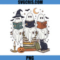Spooky Book Ghosts PNG, Halloween Reading Lovers PNG