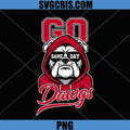 Go Game Day Dawgs Bulldog PNG, Retro Bulldog Sports Fan Graphic PNG