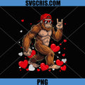 Retro Heat Love Peace Sign PNG, Bigfoot Sasquatch PNG