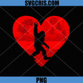 Retro Heat Love Rock On PNG, Bigfoot Sasquatch PNG