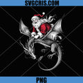 Viking Pagan Christmas PNG, Classic Santa Riding Dragon PNG