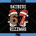 Rizz Christmas PNG, 67 Funny Xmas PNG, Skibidi Rizzmas PNG