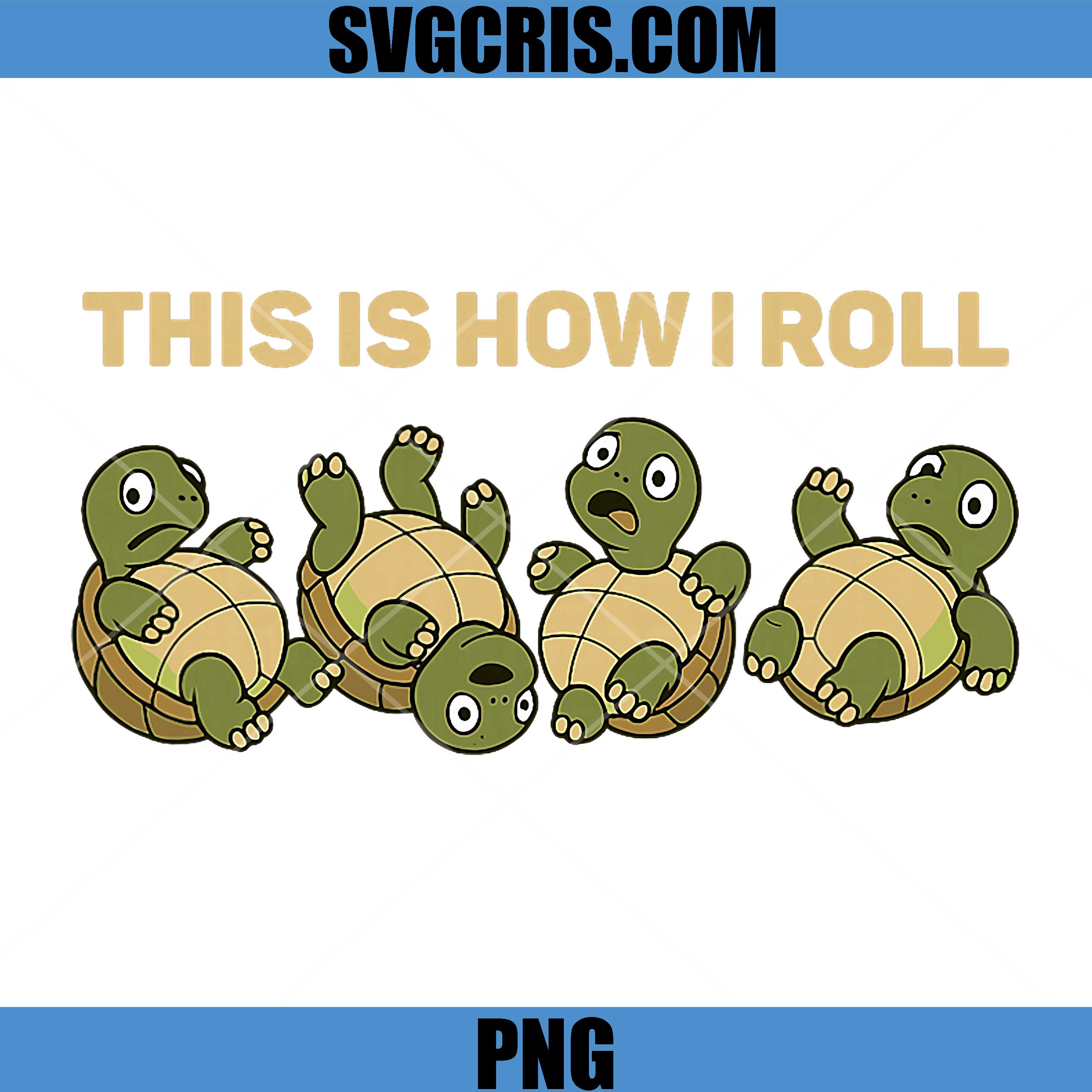 Rolling Funny Turtle PNG, This Is How I Rolll PNG