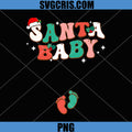 Santa Baby Christmas PNG, Pregnancy Announcement PNG, Pregnant Holiday PNG