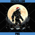 Sasquatch Santa Christmas Tree PNG, Lights Funny Xmas PNG