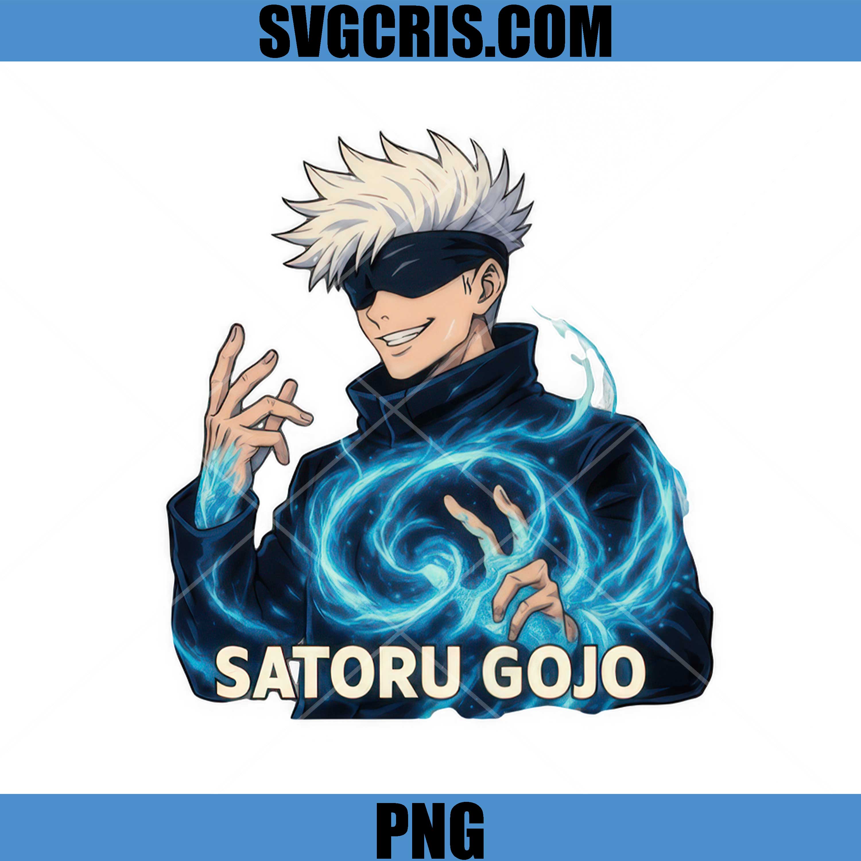 Satoru Gojo Anime Sorcerer Power PNG, Jujutsu Anime Character PNG