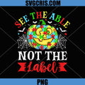 See The Able Not The Label Autism PNG, Puzzle Pumpkin Halloween Art PNG