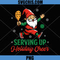 Serving Up Cheer PNG, Funny Pickleball Gnome PNG