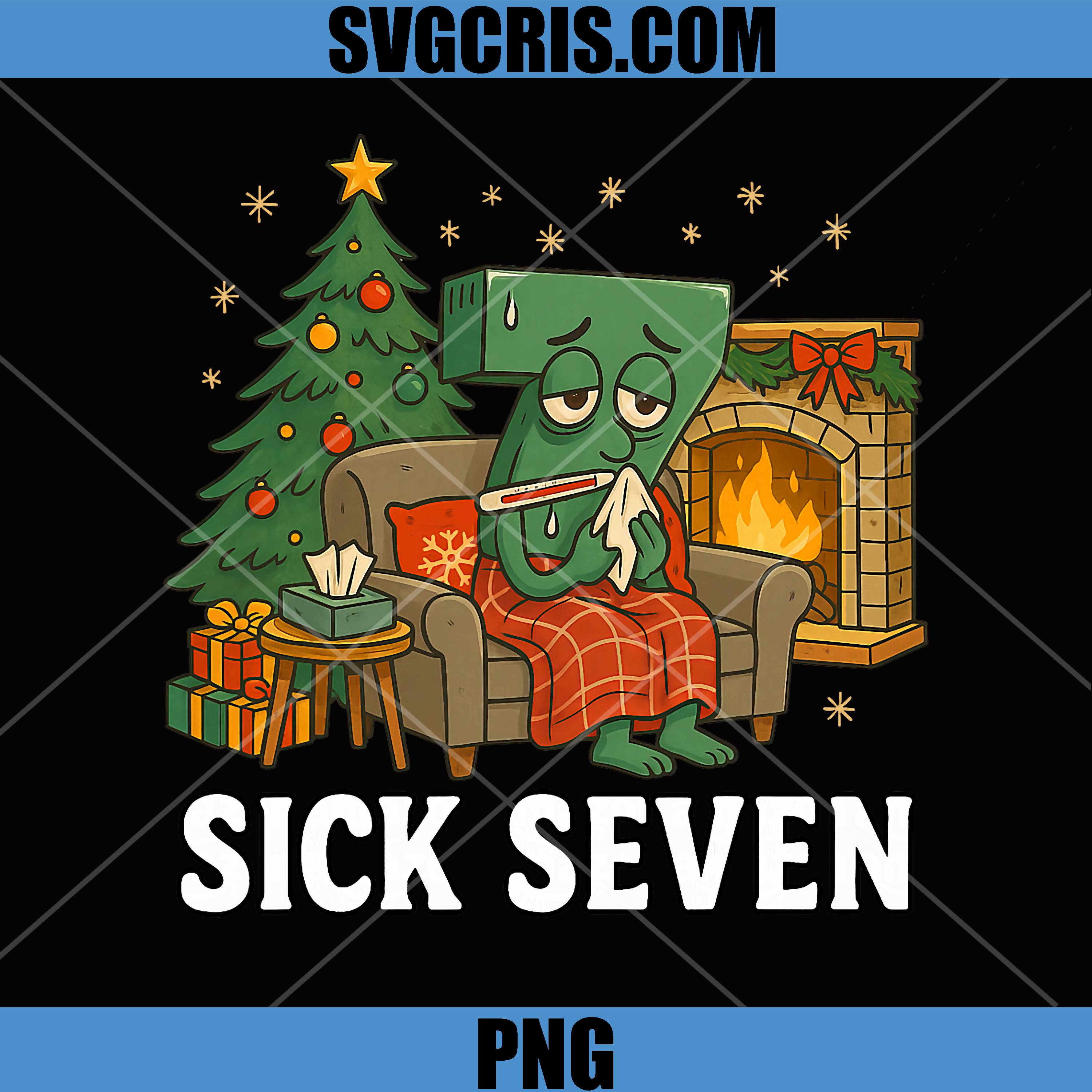 Sick Seven Christmas PNG, 67 Christmas Tree PNG, Number 67 Holiday PNG