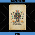 Southwestern Art PNG, Sun and Bison Tribal Graphic PNG