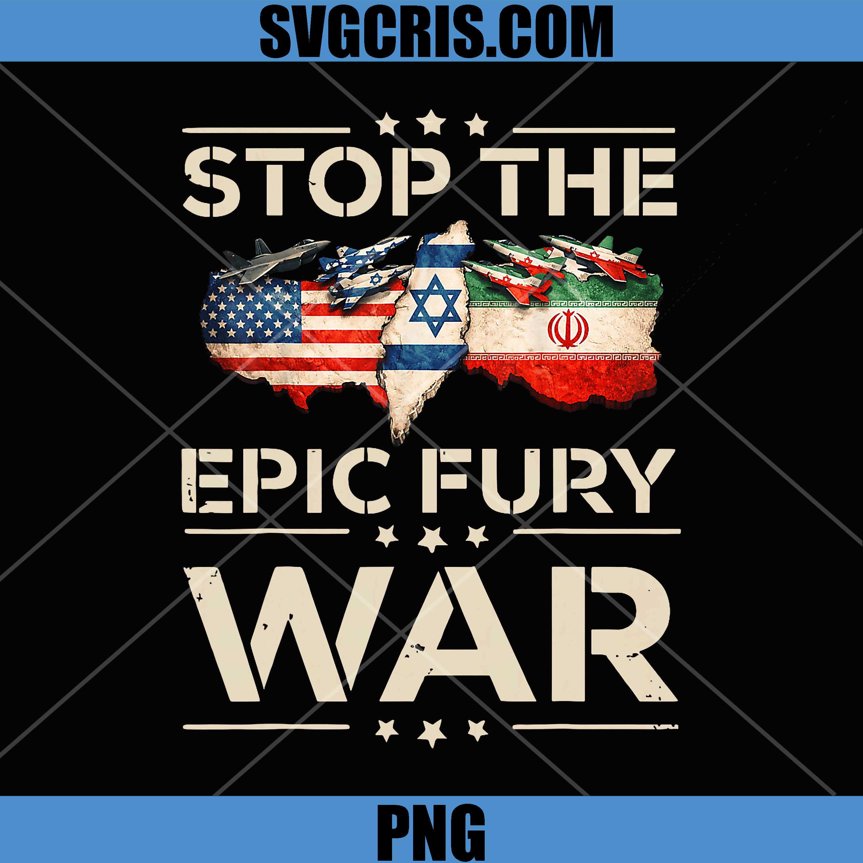 Stop The Epic Fury War Protest Quote PNG, Anti War Political Statement PNG