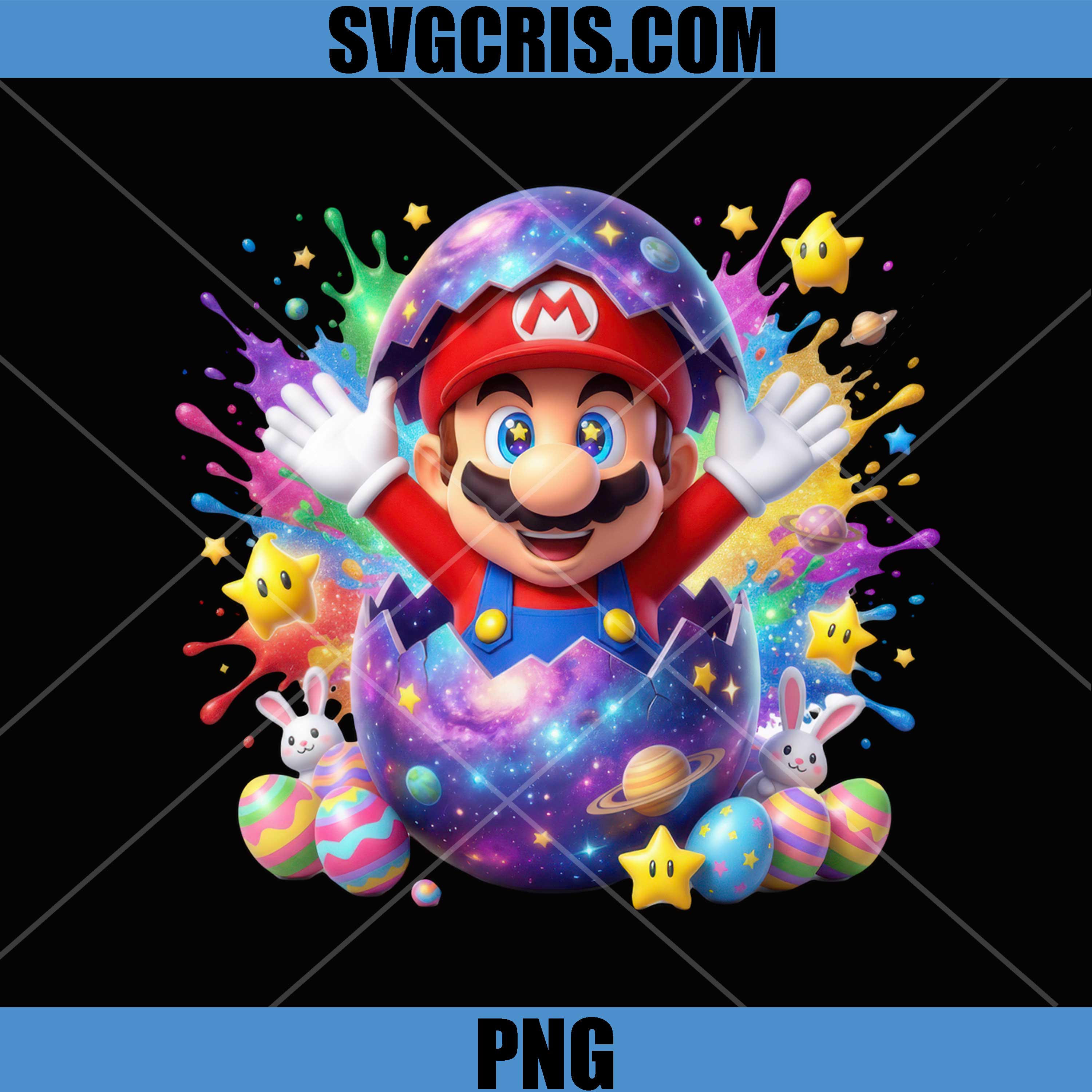 Super Mario Coming Out Of Easter Egg PNG, Mario Easter Galaxy PNG