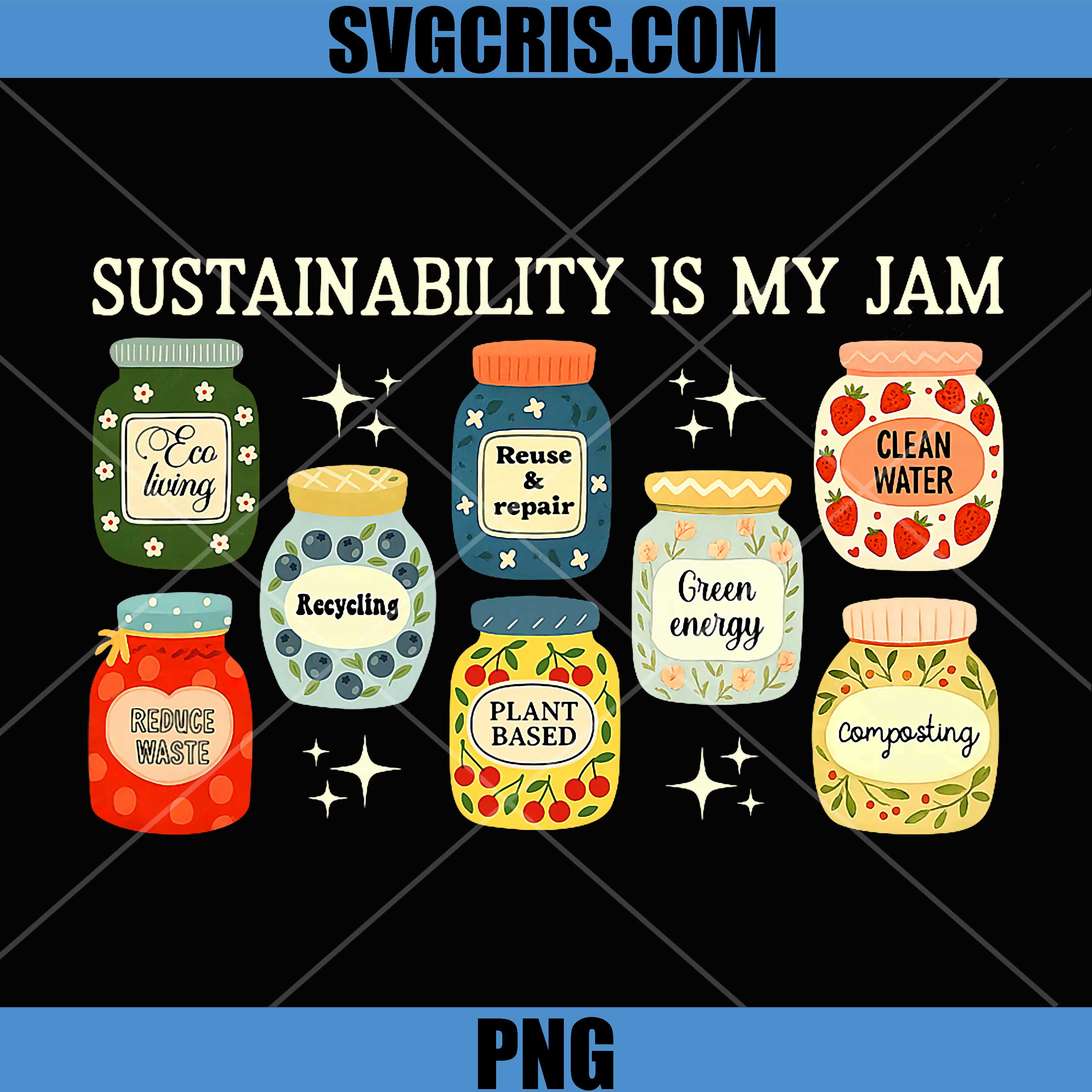 Sustainability is My Jam PNG, Earth Day Climate Change Awareness PNG