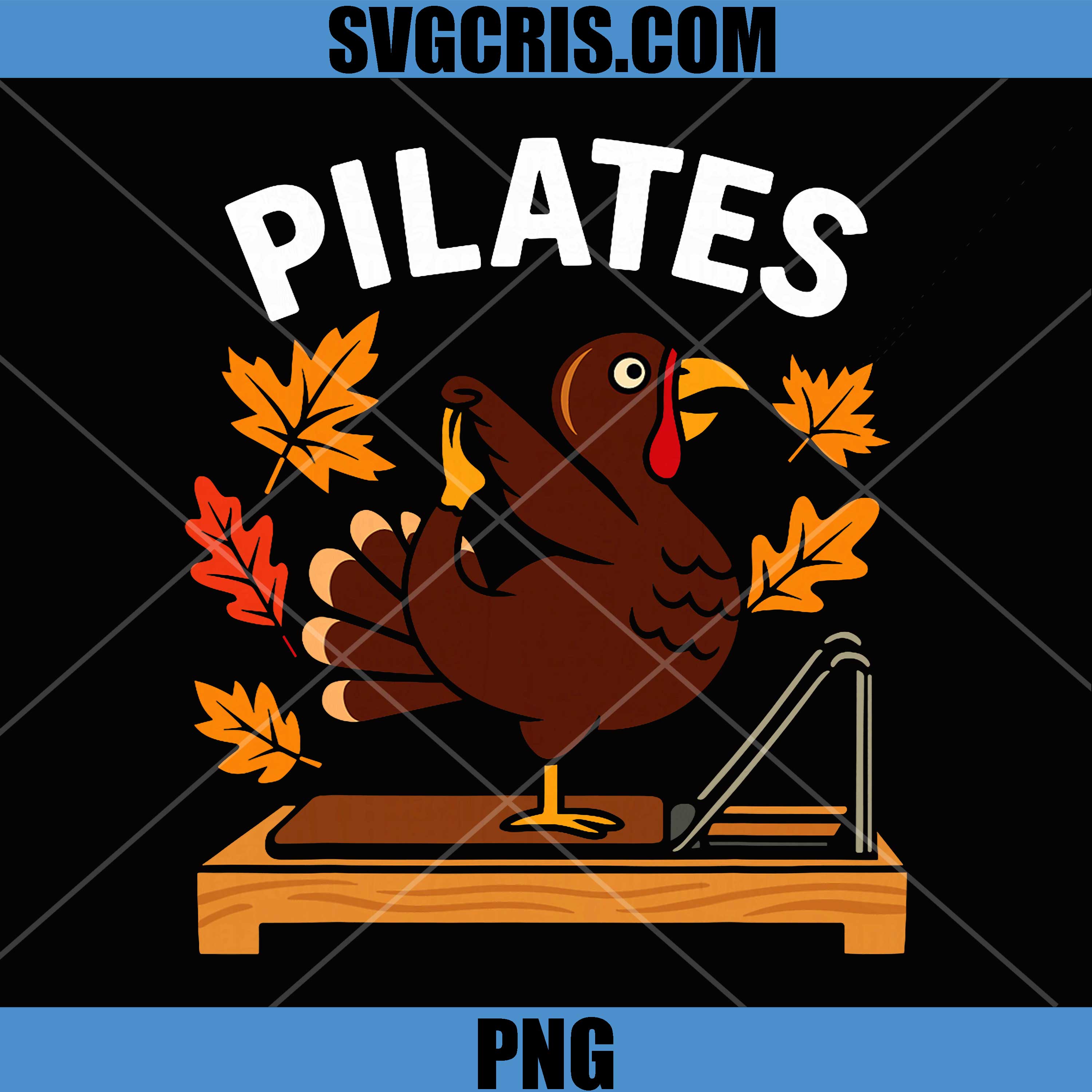 Thanksgiving Pilates PNG, Turkey For Yoga And Fitness Lovers PNG