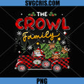 The Crowl Family Christmas Truck Design PNG, Santa Reindeer Holiday PNG