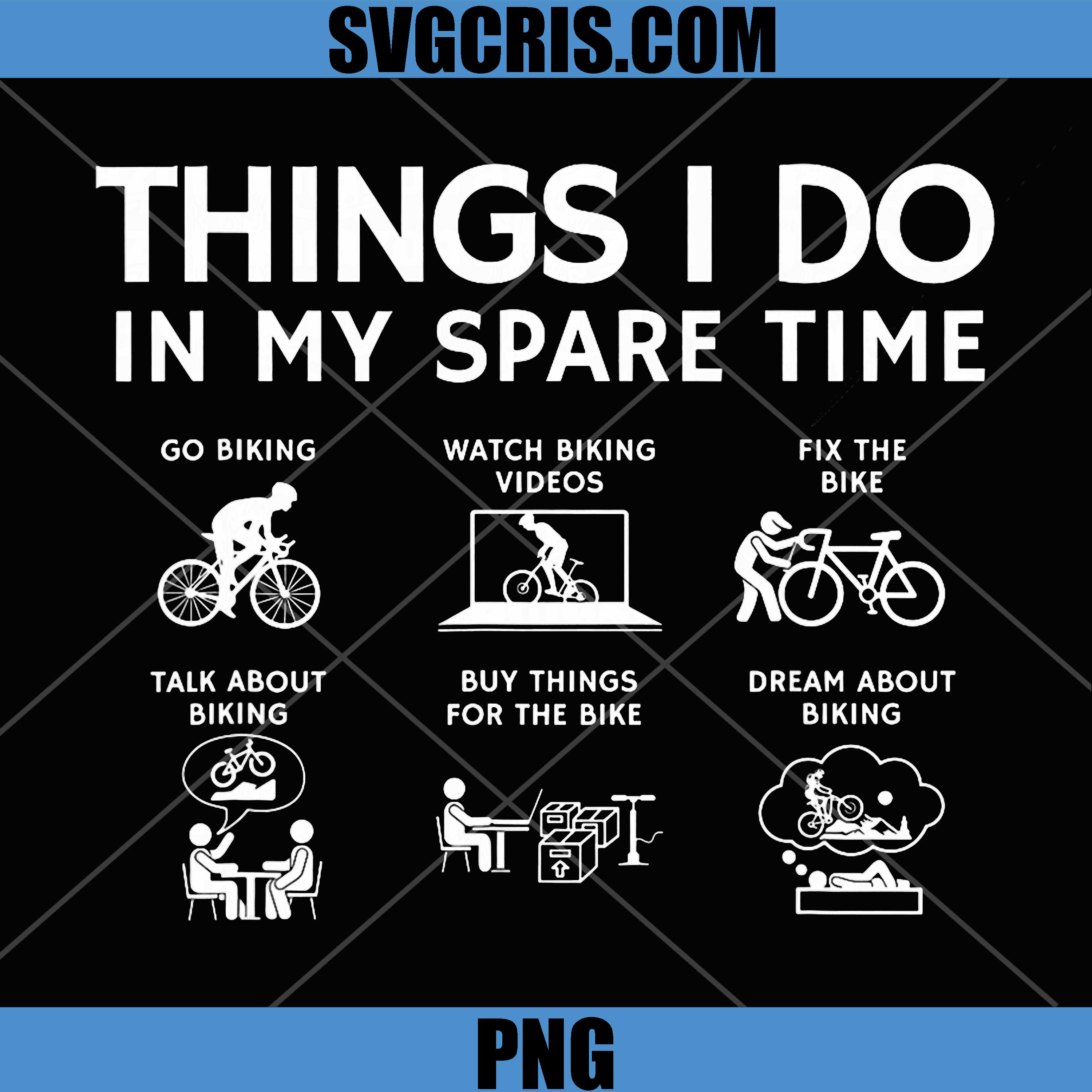 Things I Do in My Spare Time PNG, Bicycle Cycling Lover PNG