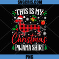 This Is My Christmas Pajama Shirt PNG, Dachshund Dog Xmas Art PNG