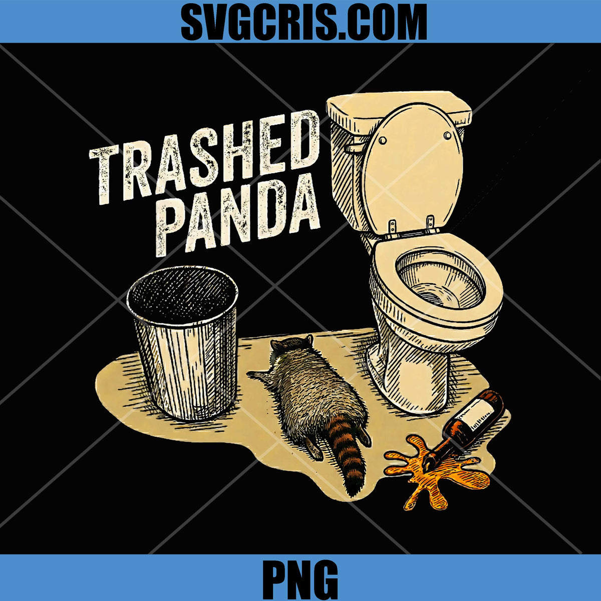 Trashed Panda Funny PNG, Drunk Racoon Humor Raccoon Meme PNG – SVGCRIS
