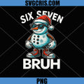 Trending Christmas 67 PNG, Meme Six Seven Snowman Gen Z Alpha PNG