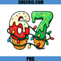 Six Seven Holiday Numbers PNG, Cute Christmas 67 Lights PNG