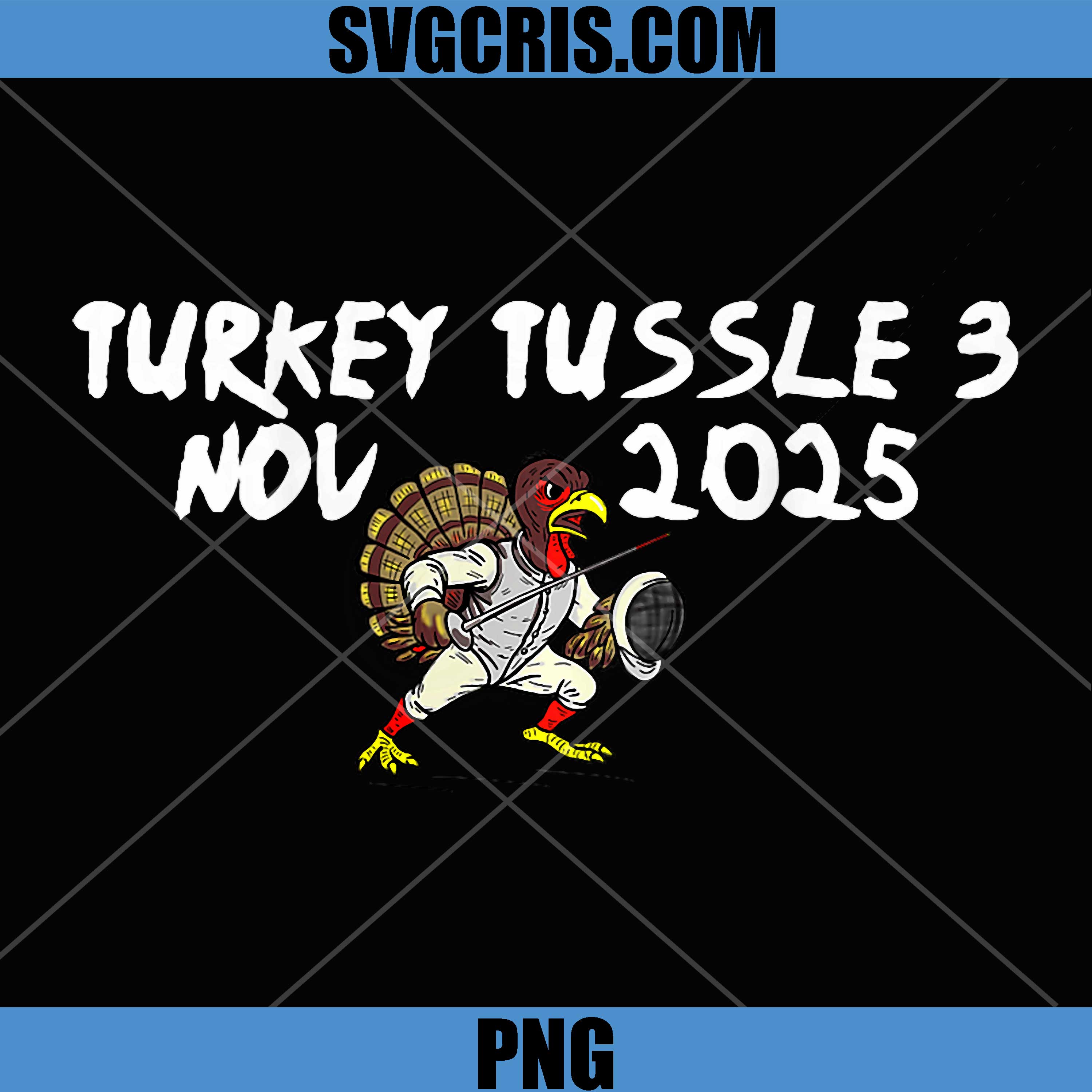 Turkey Tussle 3 PNG, Fencing November Tournament Design PNG