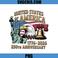United States of America PNG, 250 Years Independence Day Graphic PNG