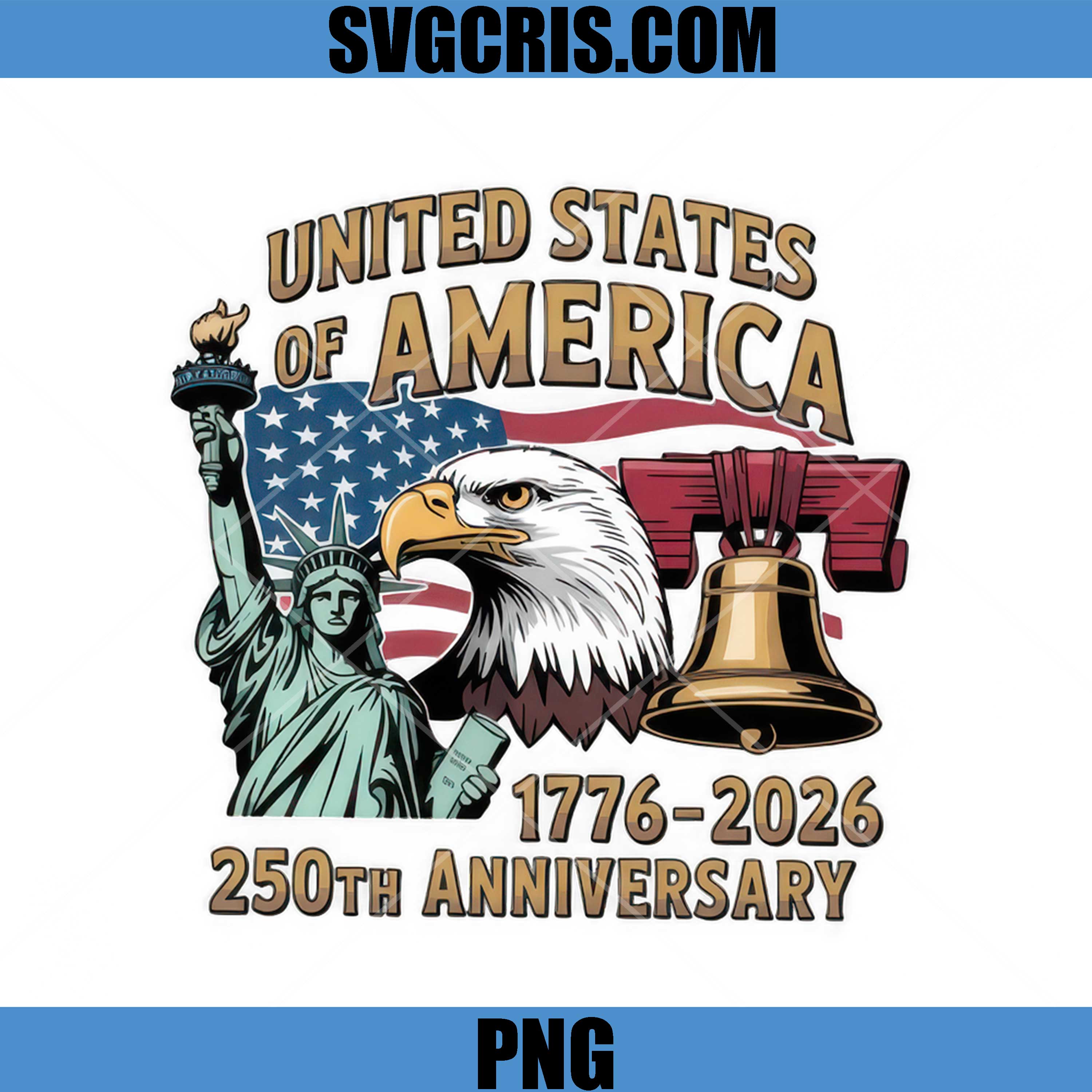 United States of America PNG, 250 Years Independence Day Graphic PNG