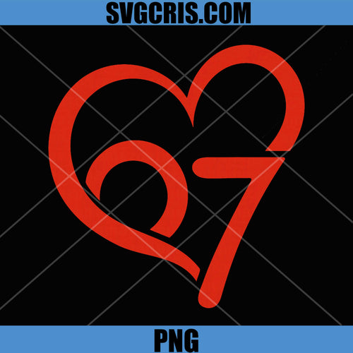 67 Valentine Heart PNG, Cute Love Number Design PNG